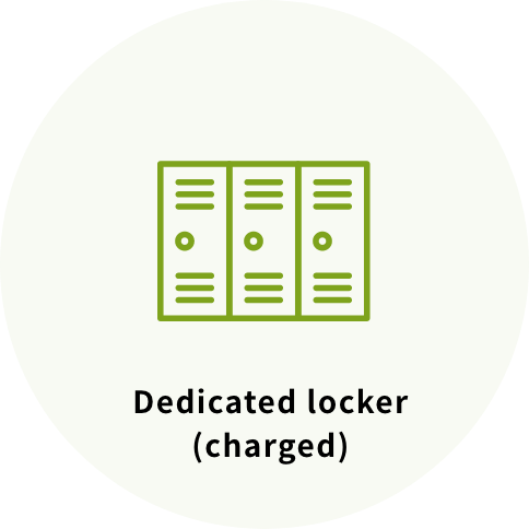 Dedicated locker (charged)